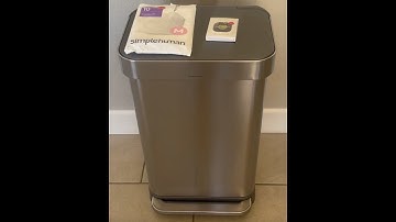 Review of the SimpleHuman Trash Can #amazonfinds #founditonamazon