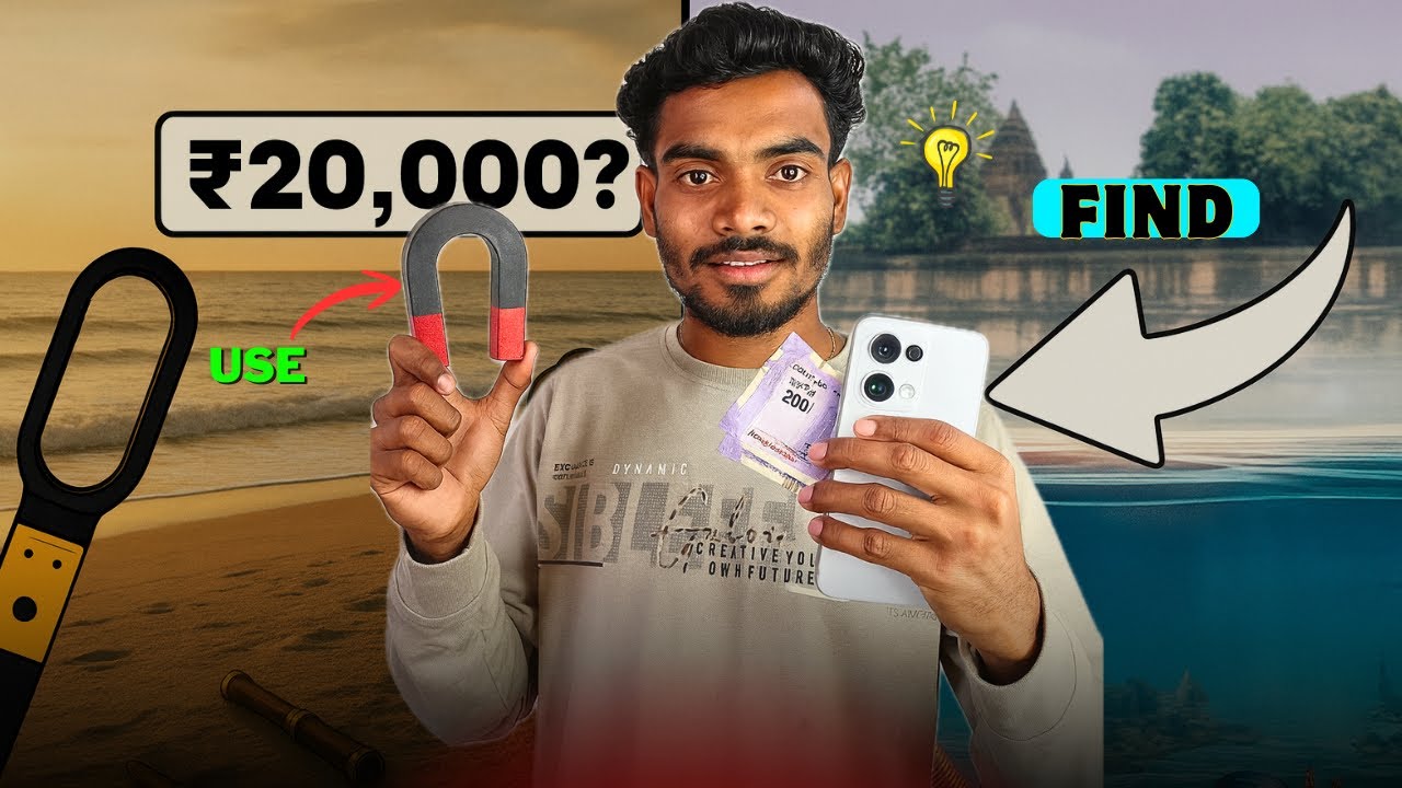 Use megnet find money & phone 😱😱|| deepak dm93 || 