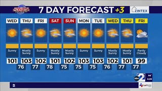 7/21/2026 7 day forecast +3 100s are headed our way
7/21/2026 7 day forecast +3 100s are headed our way 7/21/2026 7 day forecast +3 100s are headed our way