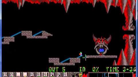 Lemmings 1 Taxing Level 10 Izzie Wizzie Lemmings get busy