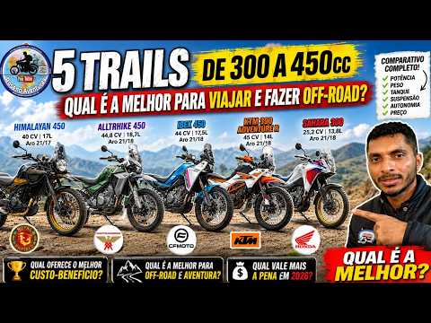 WHICH IS THE BEST DUAL-SPORT IN BRAZIL? 5 BIKES from 300 to 500cc HEAD-TO-HEAD!