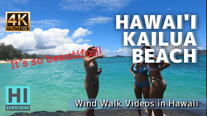 HAWAII [4K] Kailua Beach - It's so beautiful!! -