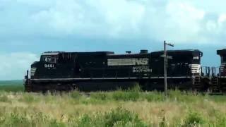 Chasing a  Norfolk Southern Train