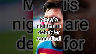 Messi's nightmare debut for Argentina! #football  #messi  #soccer  #takethisfacts #facts