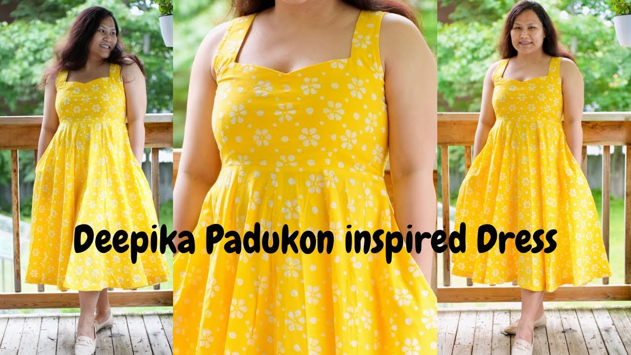 Deepika Padukon Inspired Dress Cutting and Stitching |Dress with Pocket |Easy Tutorial Maina Thapa