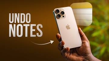 How to Undo Notes in iPhone Notes (tutorial)