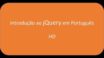 Introdução jQuery Português