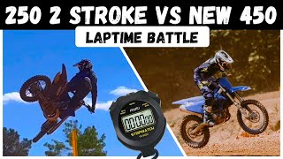 Am I Faster on My New 450 OR A 250 2 Stroke? Laptime Battle at NCMP YZ450 VS YZ250