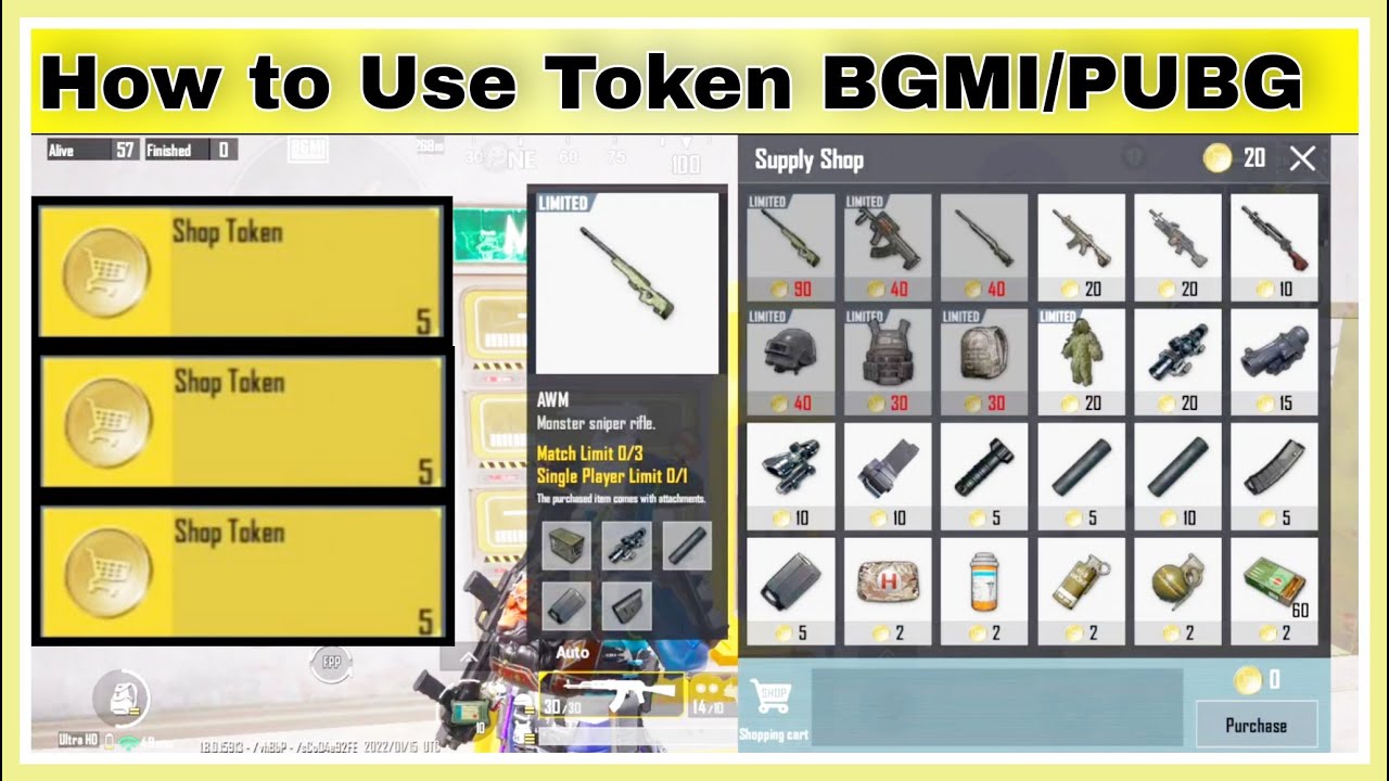 How To Use Token in BGMI / PUBG || Shop Token Ko Kaise Use Karen || How ...