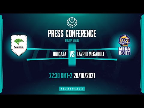 Unicaja Malaga v Lavrio Megabolt - Press Conference | Basketball Champions League 2021-22