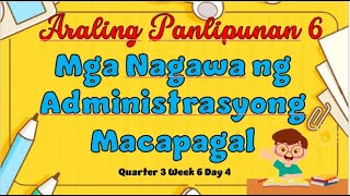 Araling Panlipunan 6 Q3 Week 6 Mga Nagawa ng Administrasyong Macapagal screenshot 4