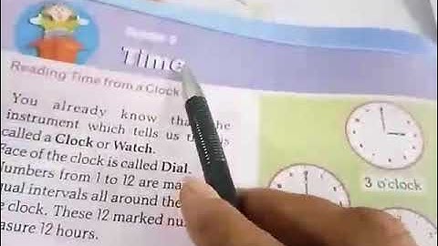 Class 3rd Maths Chapter 9 Time Exercise 9.1