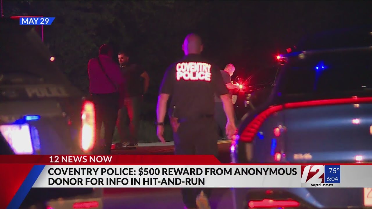 $500 reward offered in search for Coventry hit-and-run suspect - YouTube