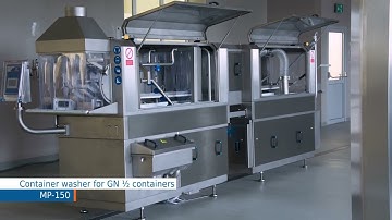 Máy rửa khay  rổ   Nowicki Container Washer for  GN 1 2  containers