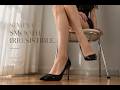 Her Sheer Room | Silk Stockings Try-On 🖤 Elegant Heels &amp; Feet Detail