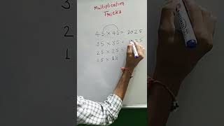 //multiplication tricks when last digit five and other same //#shorts