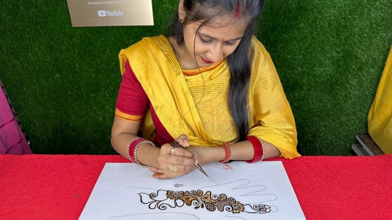 How To learn Heena Design | Easy Arabic  Mehandi Design For Beginners | Mehndi @Rajmehandidesigner