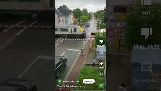 train Hits Car in Luxembourg