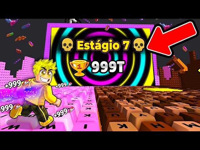 ZEREI A NOVA FASE SECRETA USANDO BUG SECRETO NO PARKOUR DE TECLADOS