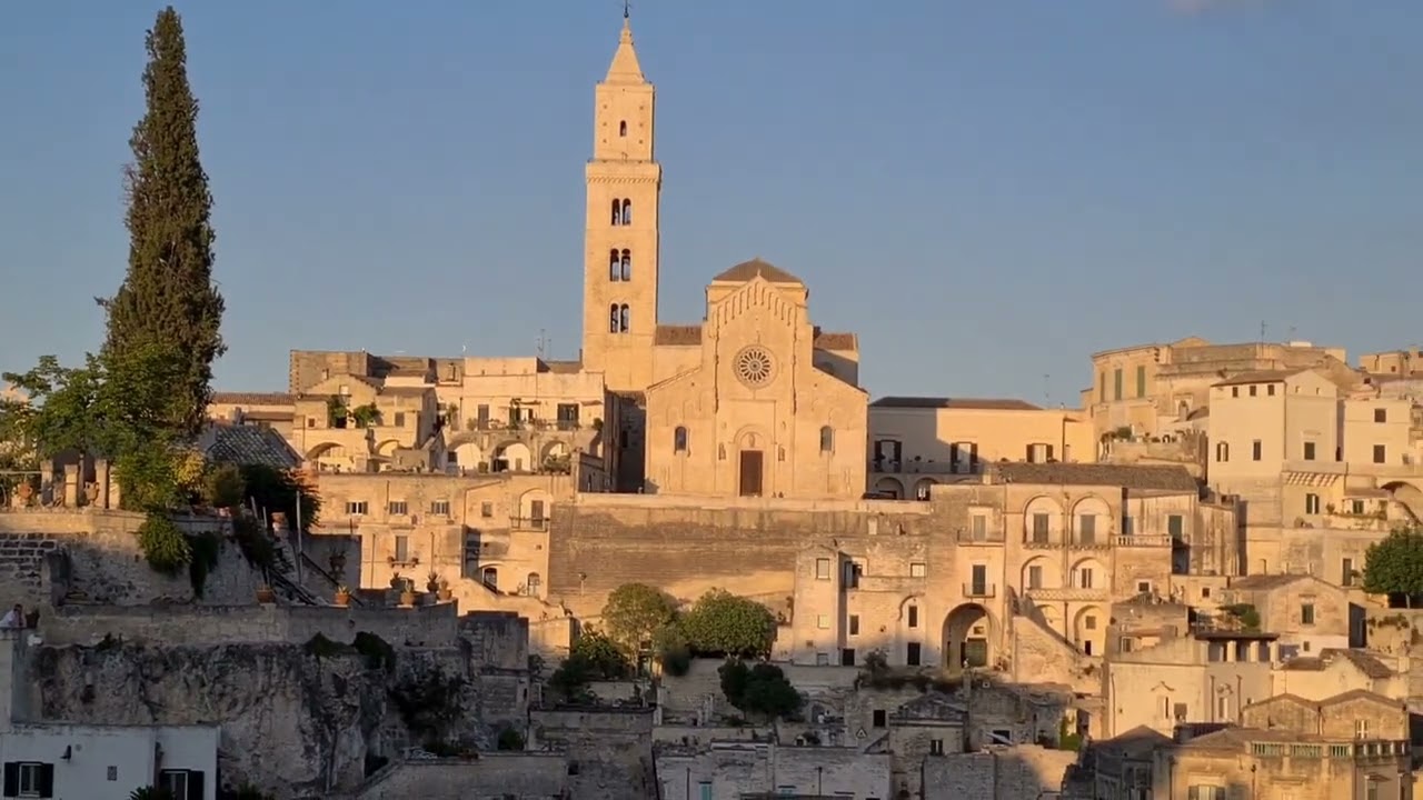 Sassi di Matera | Old Town of Matera at Sunset - Matera, Italy - July 2022