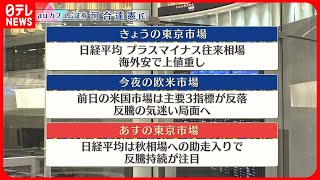 【9月13日の株式市場】株価見通しは？  河合達憲氏が解説