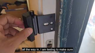 How to Install a Door Reinforcement Lock without a Drill -Easy Home Security Lock DIY #diy #doorlock