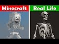 MINECRAFT SKELETON IN REAL LIFE! Minecraft vs Real Life animation CHALLENGE
