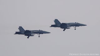 (4K) 2023 Barrie Airshow | RCAF CF-18 Tactical Fighter Demonstration
Royal Canadian Air Force CF-18 Hornet Tactical Fighter Demonstration
2023 Barrie Airshow presented by Pratt Homes
Kempenfelt Bay, Barrie Waterfront
Barrie, Ontario, Canada
June 10-11, 2023
Hey everyone! Welcome to the video!
Continuing the 2023 Barrie Airshow presented by Pratt Homes! Next up after a brief break was the RCAF CF-18 Hornet Tactical Fighter Demonstration. This was a new addition to the airshow circuit but certainly something we havent seen before. Due to the Royal Canadian Air Force taking a period of reconstruction, this years Demo Teams performances have been cut down to ten shows only. These will consist of a mix of two types of performances; a tactical fighter support demonstration highlighting the CF-18’s ability to provide support to soldiers on combat operations and an aerobatic demonstration showcasing the CF-18’s wide range of capabilities. Both demos will be flown by grey jets.
For the show, two single seat Royal Canadian Air Force CF-18s took flight. These were piloted by Jean-Luc Bologarsky PICARD and Jean Sebastien Otis HOT MIKE. The Demonstration consisted of an overhead pass to start the show followed by a series of passes which included gear down passes, photo passes and a number of strafe runs. After a ten minute or so demo, the two Hornets returned to base at Simcoe Airport.
Enjoy the video and catch you in the next one!
All the best,
Ernest G.
SOCIAL MEDIA:
Instagram: https://www.instagram.com/ernestgutschikaviation/
© Ernest Gutschik Aviation 2023 (4K) 2023 Barrie Airshow | RCAF CF-18 Tactical Fighter Demonstration