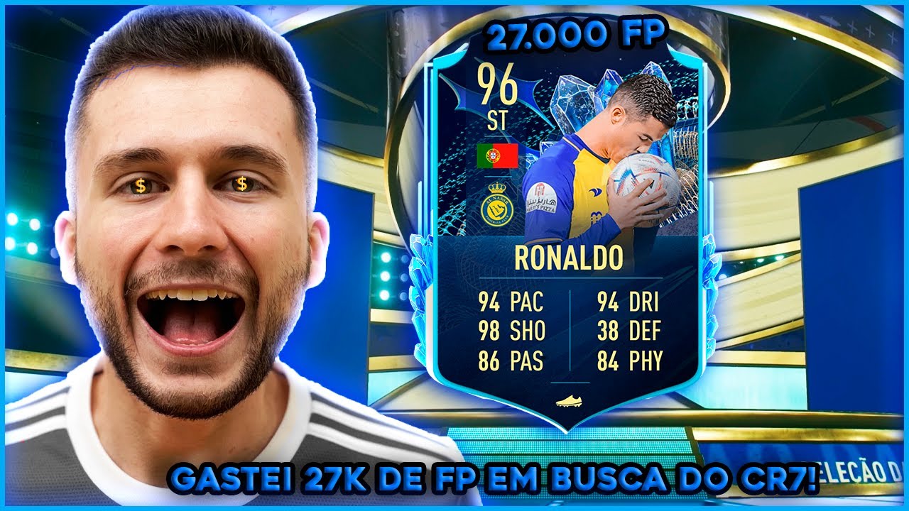 GASTEI 27K DE FIFA POINTS EM BUSCA DO CR7, DEU BOM?? FIFA 23 - ULTIMATE TEAM