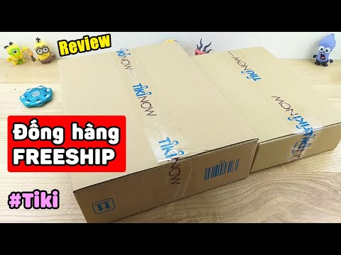 Video Mở hộp đống hàng miễn phí vận chuyển trên Tiki - youtube