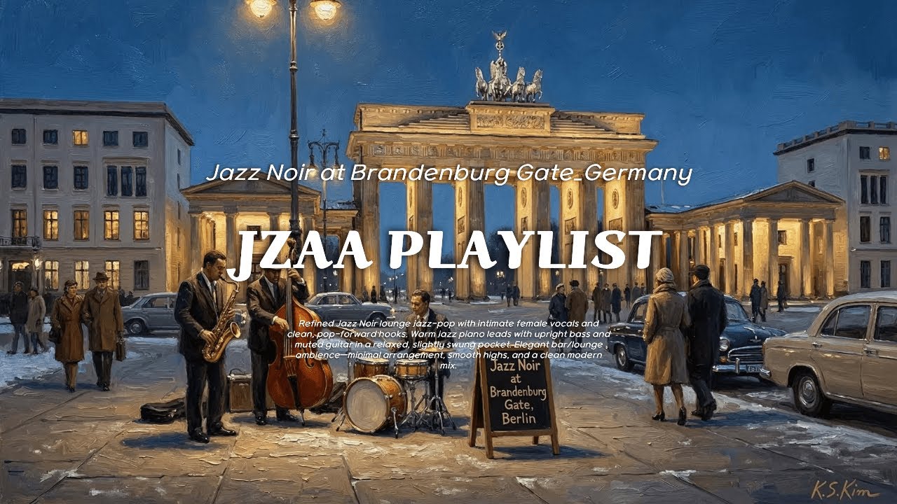 🎷 Berlin Night Jazz — Brandenburg Gate | 시네마틱 라운지 재즈 플레이리스트
