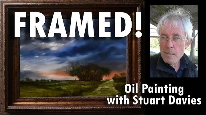 Landscape Painting In The Frame - Oil Painting Wit...