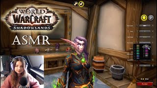 [ASMR] WoW Shadowlands Pre-Patch - Night Elf Character Customization (Whispering & Clicking)