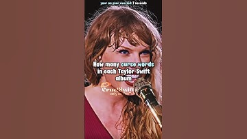 How many curse words in each album | @Cowboy13Swiftie #erastour #swiftie4ever #music