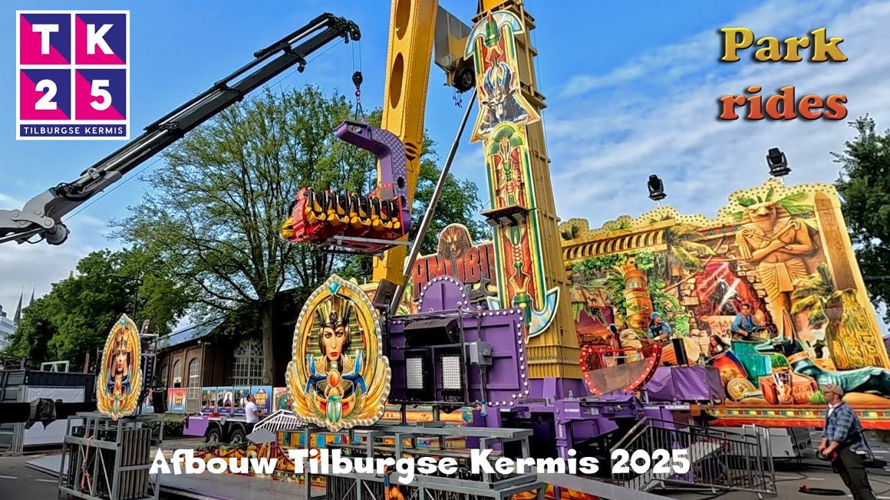 Tilburgse Kermis - Afbouw en Kermistransporten 2025 Deel 3