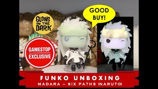 Funko Pop Unboxing And Review Madara Uchiha - Sage Of Six Paths Glow, Gamestop Exclusive