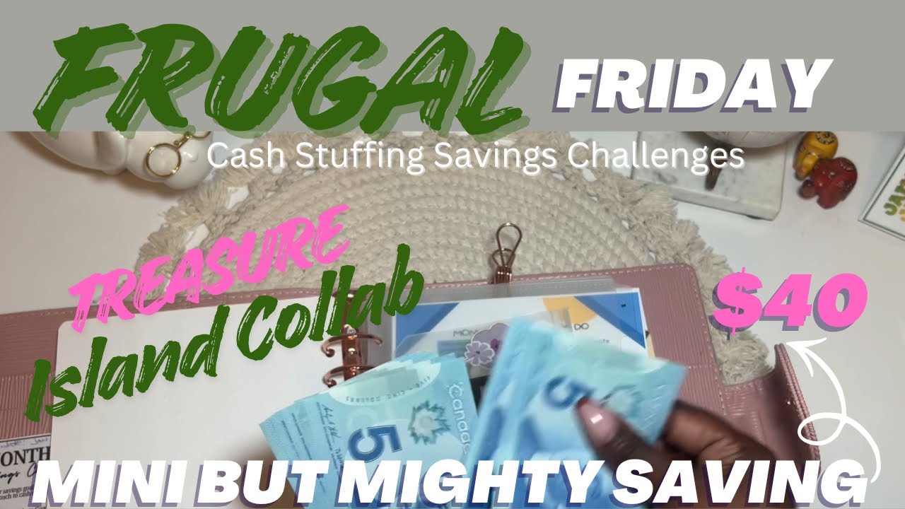 Mini Savings | $40 Cash Stuffing | Treasure Island ☠️ - YouTube