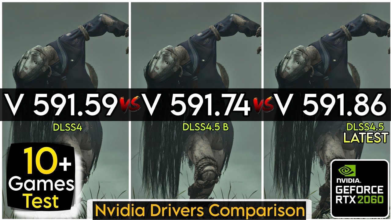 Nvidia Drivers (V 591.59 vs V 591.74 vs V 591.86) - Test In 10+