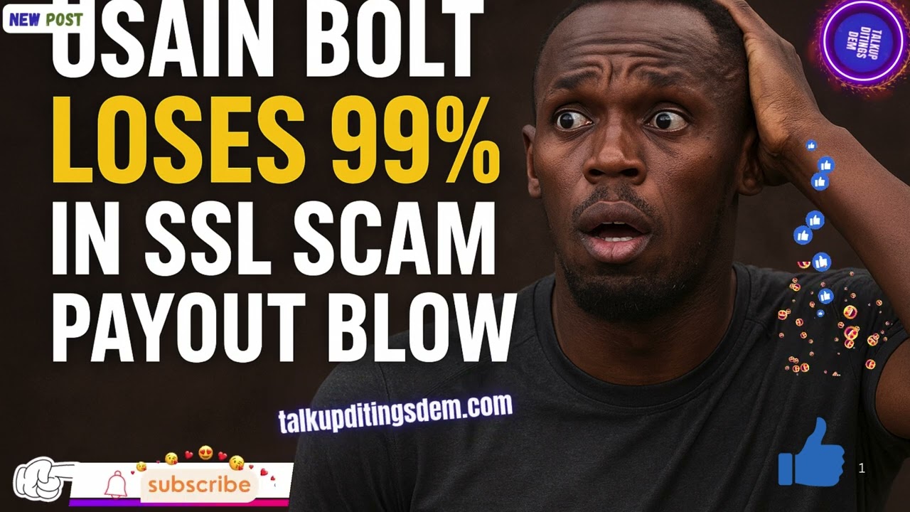 Usain Bolt Shocked by SSL Scam Payout – Millions Lost in Jamaica’s Biggest Fraud!