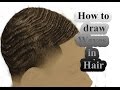 How to draw hair waves