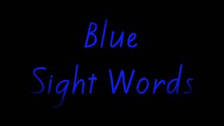 Blue Sight Words (NZ)