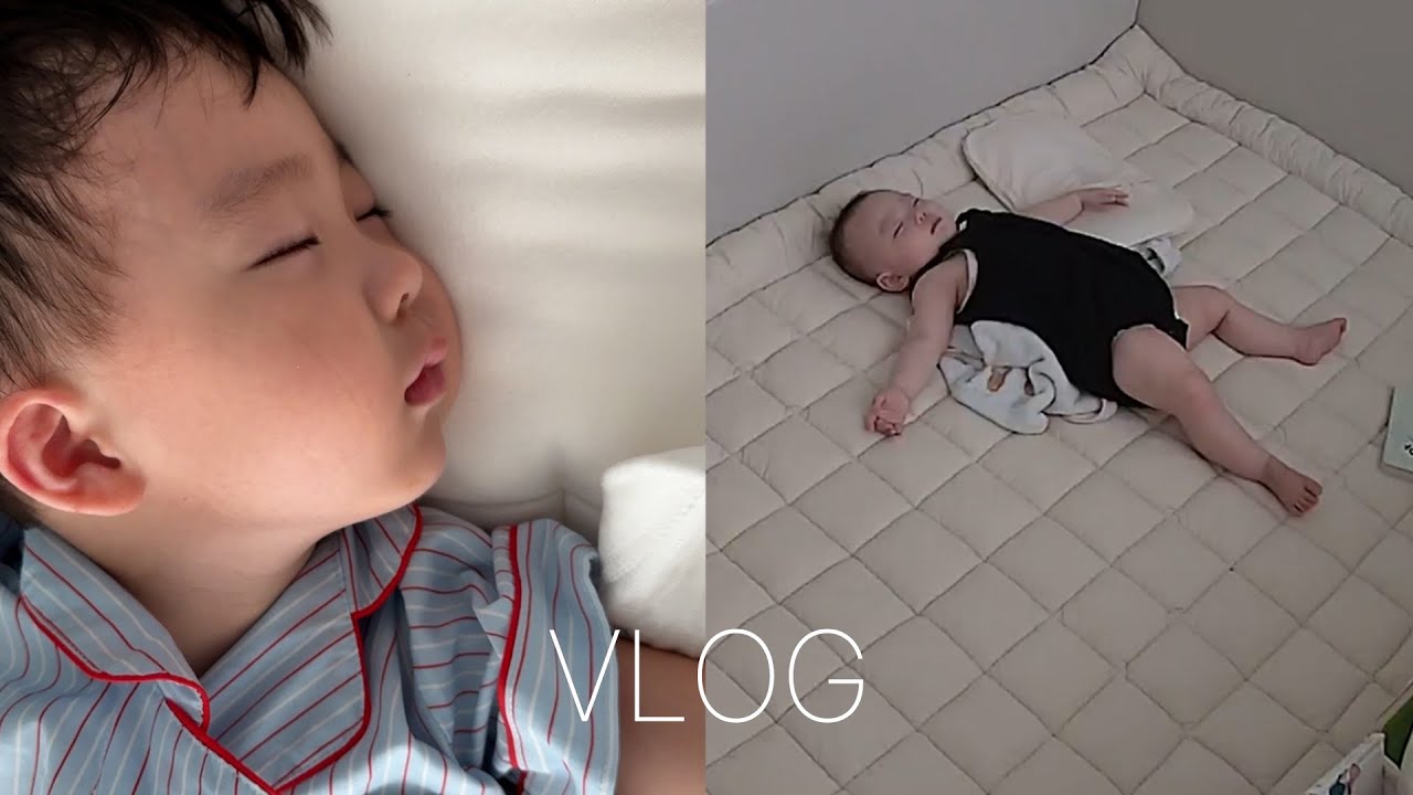 [VLOG] 강제 방학 연장으로 2주간 가정 보육하는 태린남매 브이로그👶🏻👼🏻(잘 먹고 놀고 푹 쉬는 일상)[EN/JP]