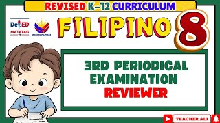 GRADE 8 FILIPINO 8 QUARTER 3 THIRD PERIODICAL TEST REVIEWER -REVISED K-12 #reviewer #exam #test