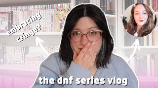 Trying to read the DNF series and not DNF them with @heabooktubes Reading Vlog
