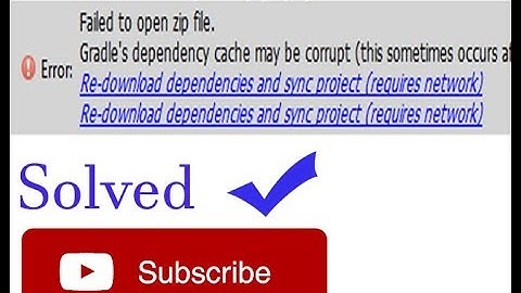 Gradle dependency chache may corrupt (network connection timeout)