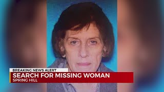 Search for missing woman in Spring Hill