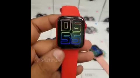 HW12 smartwatch red belt unboxing