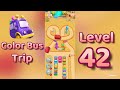 Color Bus Trip Level 42 Gameplay Walkthrough 🚍 Color Matching Puzzle Challenge | Mini Boss