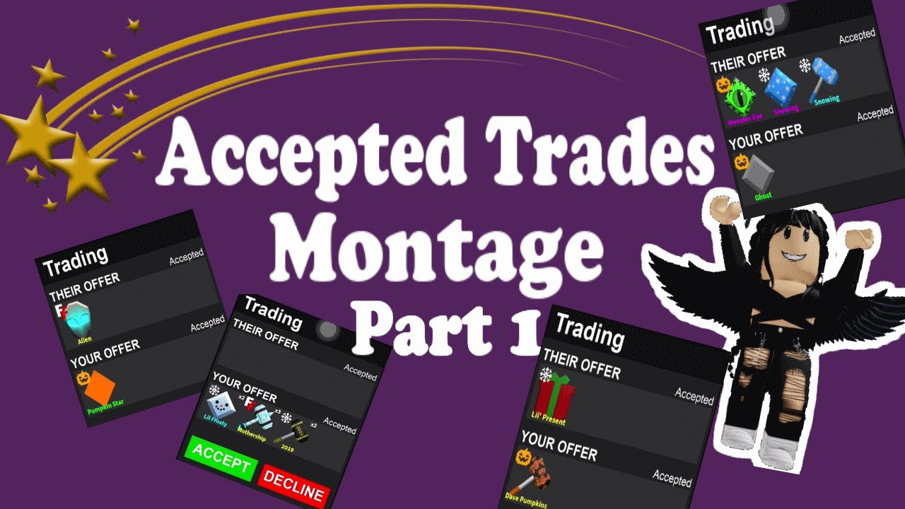 Accepted Trades Montage - Successful FTF Trades Part 1! (Flee the Facility Roblox)