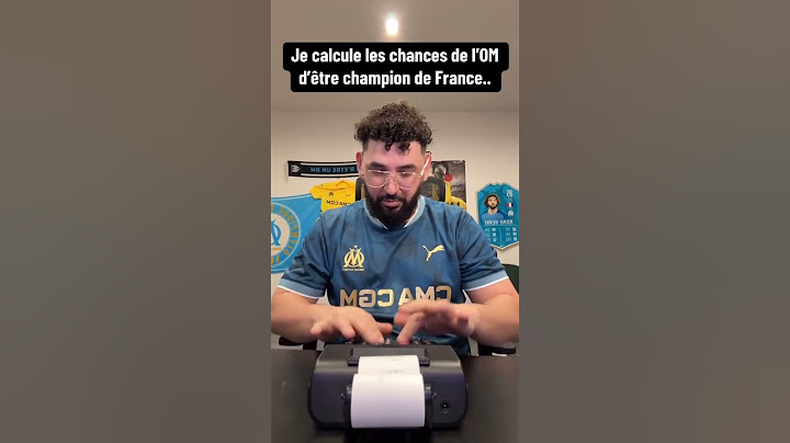 Je calcule les chances de l’OM d’être champion de France… 😅